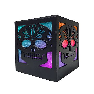 Color Changing Sugar Skull Table Decor