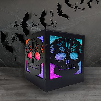 Color Changing Sugar Skull Table Decor
