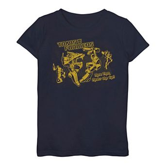 Girls 7-16 Transformers More Than Meets The Eye Battle Grid Tee