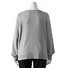Plus Size Simply Vera Vera Wang Knot-Waist Pullover Top