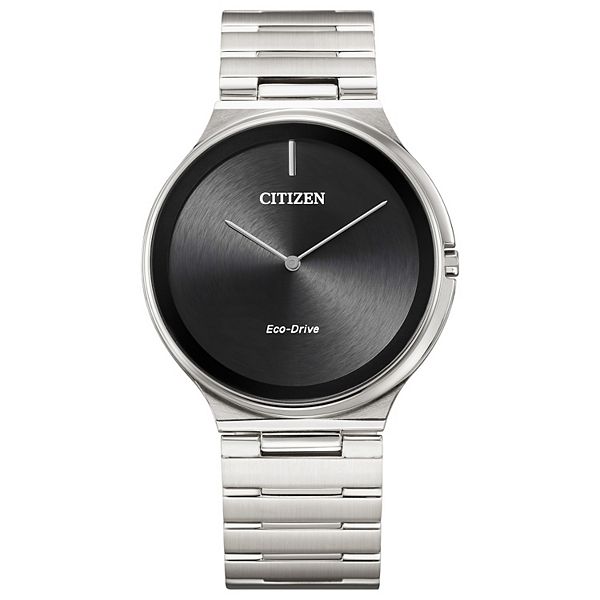 希少モデル B_ant Ventura 451 Steel Citizen Eco-Drive Men's Stiletto Silver-Tone Stainless Steel