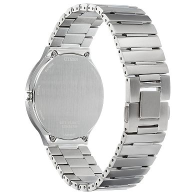 Citizen Eco-Drive Men's Stiletto Silver-tone Stainless Steel Bracelet Watch - AR3110-52E