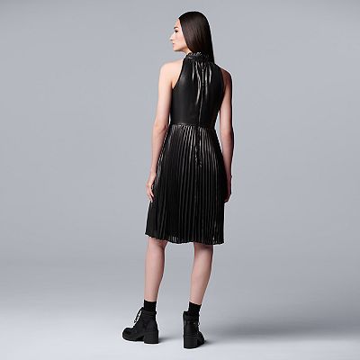 Women's Simply Vera Vera Wang Pleated Halter Dress