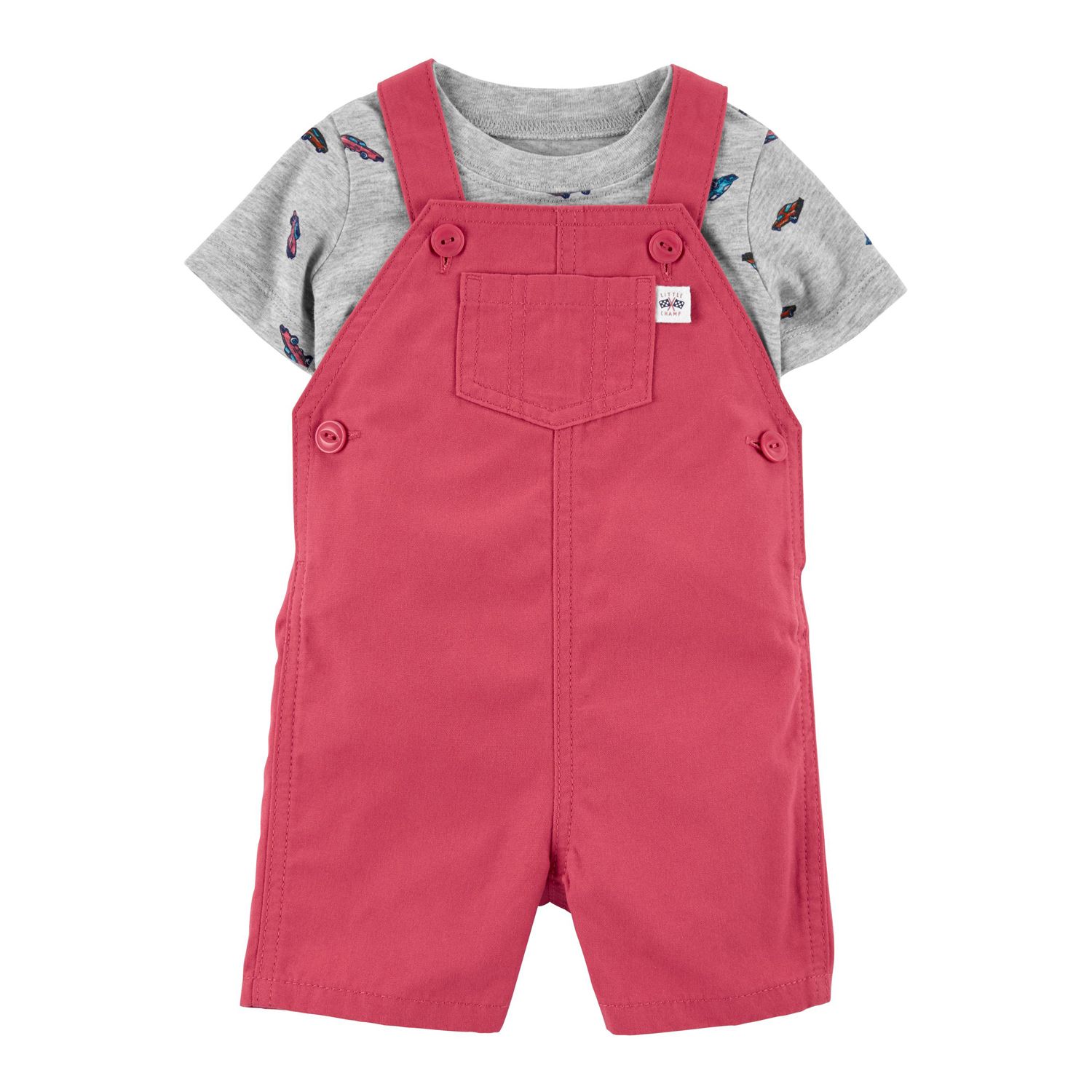 Baby Boy Carter's 2-Piece Cars Tee & Shortalls Set