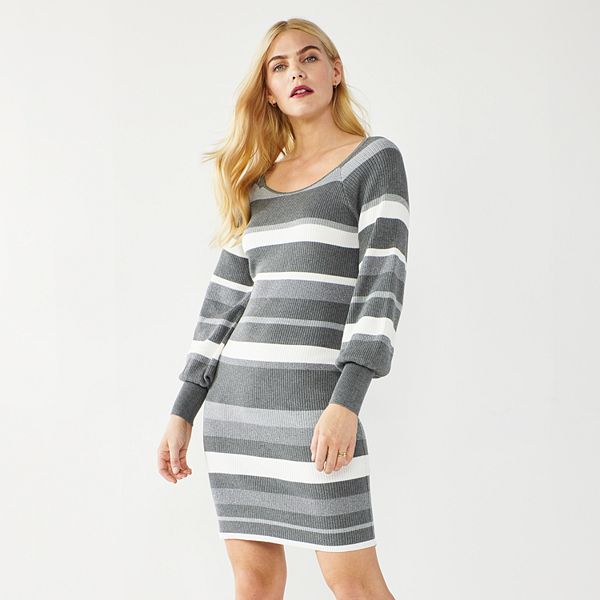 Women's Nine West Squareneck Sweater Dress