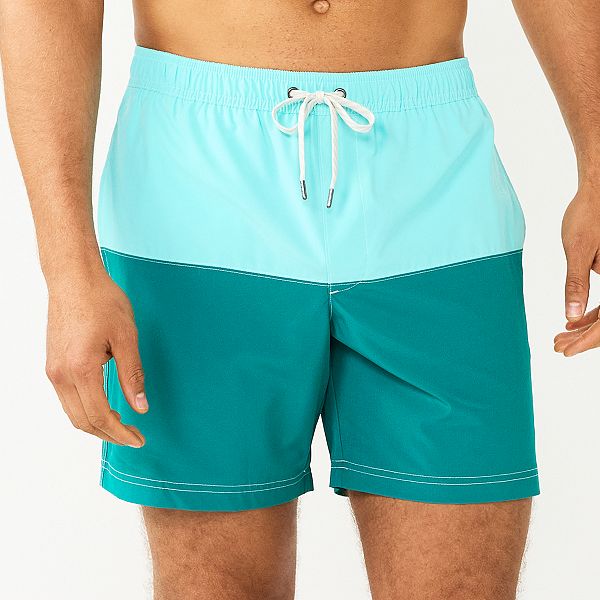 elastic waist swim trunks