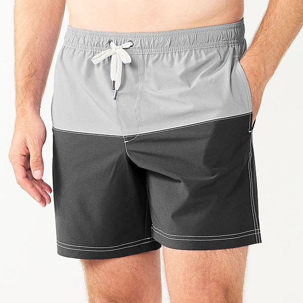 Slim Fit Monogram 7 Swim Trunk