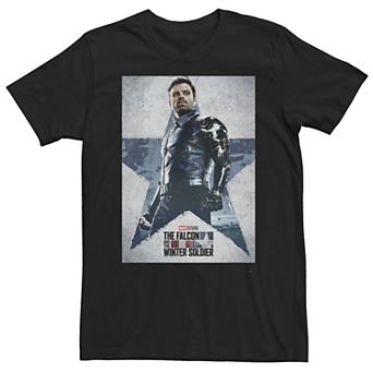 Big & Tall Marvel Falcon & The Winter Soldier Character Poster Tee