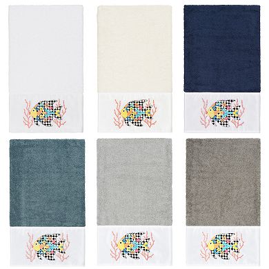 Linum Home Textiles Turkish Cotton Feliz Embellished Bath Towel