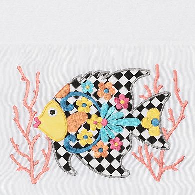 Linum Home Textiles Turkish Cotton Feliz Embellished Bath Towel