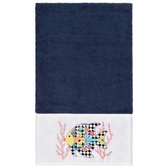 Linum Home Textiles Turkish Cotton Feliz Embellished Bath Towel