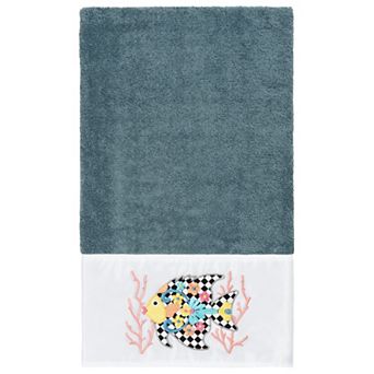 Linum Home Textiles Turkish Cotton Feliz Embellished Bath Towel
