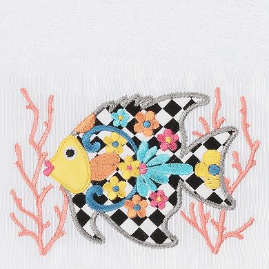 Linum Home Textiles Turkish Cotton Feliz Embellished Hand Towel