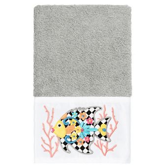 Linum Home Textiles Turkish Cotton Feliz Embellished Hand Towel