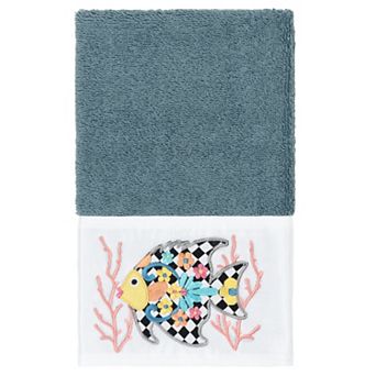 Linum Home Textiles Turkish Cotton Feliz Embellished Hand Towel
