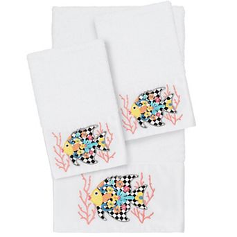 Linum Home Textiles Turkish Cotton Feliz 3 pc Embellished Towel Set