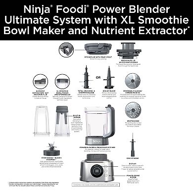 Ninja Foodi Power Blender Ultimate System with XL Smoothie Bowl Maker & Nutrient Extractor
