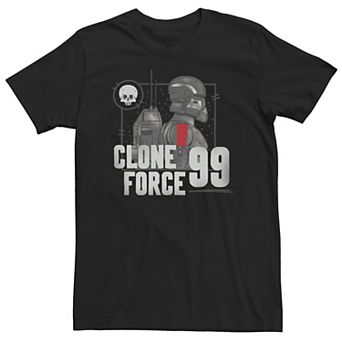 Big & Tall Star Wars: The Bad Batch Clone Force 99 Box Up Logo Tee