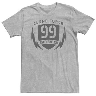 Big & Tall Star Wars: The Bad Batch Clone Force 99 Lightning Logo Tee