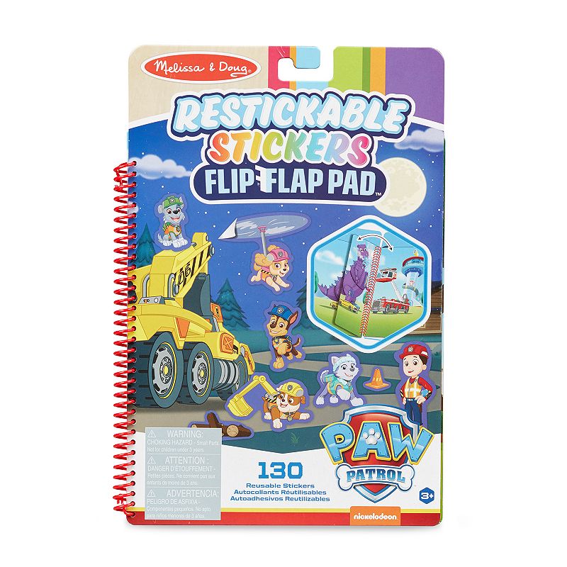 UPC 000772332552 product image for Melissa & Doug PAW Patrol Restickable Stickers Ultimate Rescue Flip-Flap Pad, Mu | upcitemdb.com