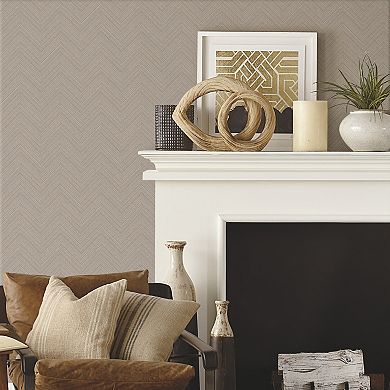RoomMates Herringbone Weave Peel & Stick Wallpaper