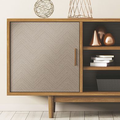 RoomMates Herringbone Weave Peel & Stick Wallpaper