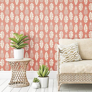 RoomMates Pineapple Peel & Stick Wallpaper