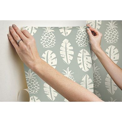 RoomMates Pineapple Peel & Stick Wallpaper