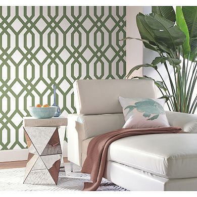 RoomMates Gazebo Lattice Peel & Stick Wallpaper