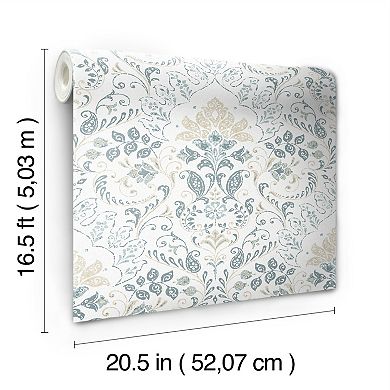 RoomMates Persian Damask Peel & Stick Wallpaper