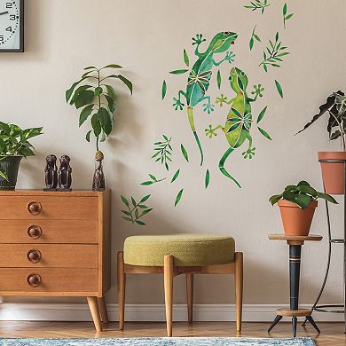 RoomMates Watercolor Geckos Giant Wall Decals