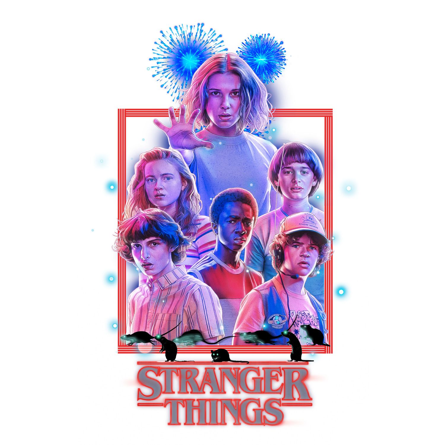 RoomMates Stranger Things Hellfire Club Red Peel & Stick Wallpaper