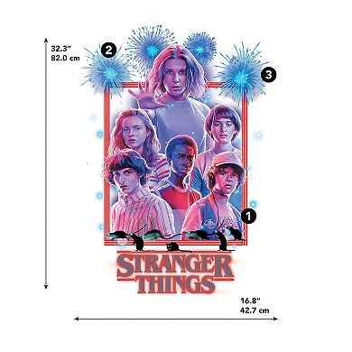 Netflix Stranger Things Giant Wall Decals by RoomMates