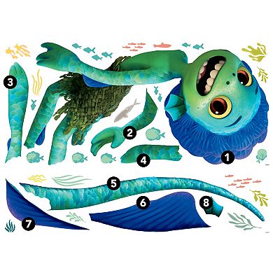 Disney / Pixar's Luca Sea Monster Giant Wall Decal by RoomMates