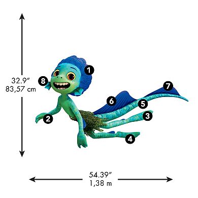Disney / Pixar's Luca Sea Monster Giant Wall Decal by RoomMates