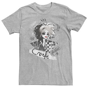 Big & Tall Disney Cruella Artsy Collage Tee