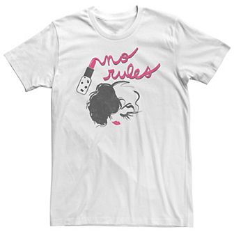 Big & Tall Disney Cruella No Rules Lipstick Tee