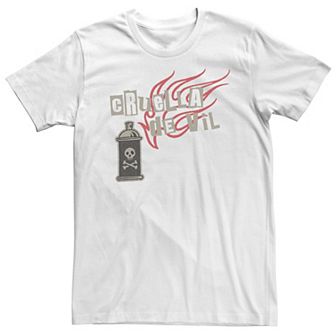 Big & Tall Disney Cruella De Vil Spray Paint Logo Tee