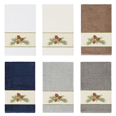 Linum Home Textiles Turkish Cotton Pierre Embellished Bath Towel