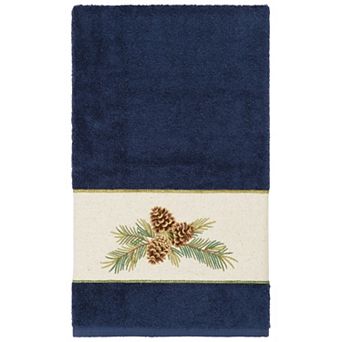 Linum Home Textiles Turkish Cotton Pierre Embellished Bath Towel
