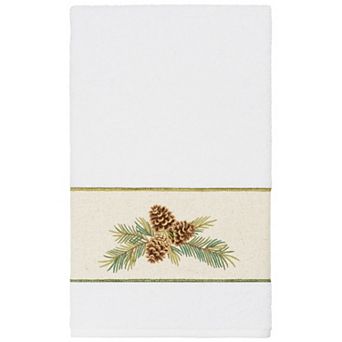 Linum Home Textiles Turkish Cotton Pierre Embellished Bath Towel