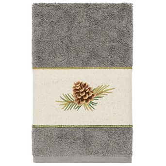 Linum Home Textiles Turkish Cotton Pierre Embellished Hand Towel