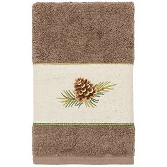 Linum Home Textiles Turkish Cotton Pierre Embellished Hand Towel