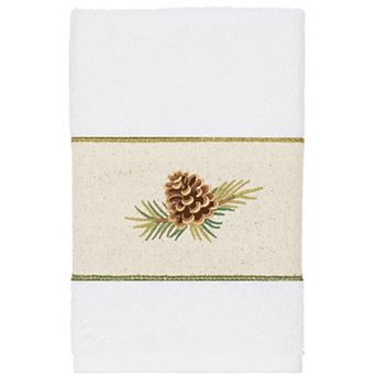 Linum Home Textiles Turkish Cotton Pierre Embellished Hand Towel