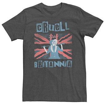 Big & Tall Disney Cruella Cruell Britannia Tee