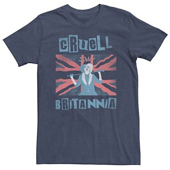 Big & Tall Disney Cruella Cruell Britannia Tee