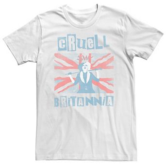 Big & Tall Disney Cruella Cruell Britannia Tee
