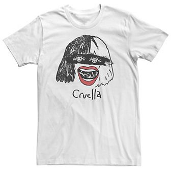Big & Tall Disney Cruella Look Fabulous Sketch Tee