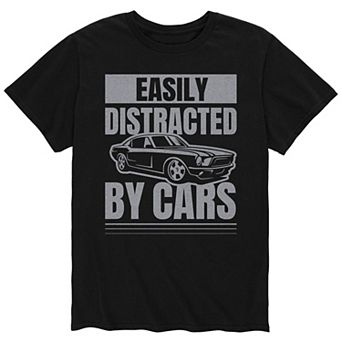 Men's Easily Distracted By Cars Tee