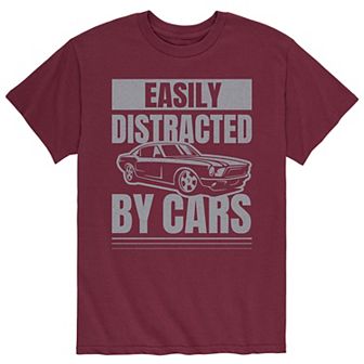 Men's Easily Distracted By Cars Tee